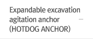 Expansive drilling alternative anchor (HOTDOG ANCHOR)
